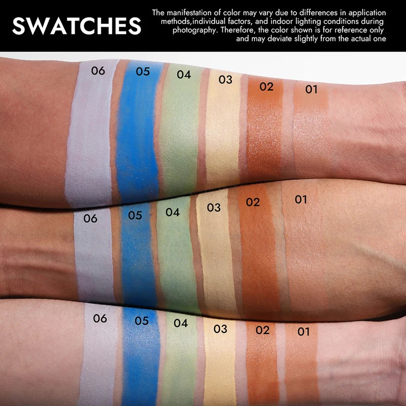 Color-Correcting Liquid Concealer Palette - Neutralize Redness & Darkness