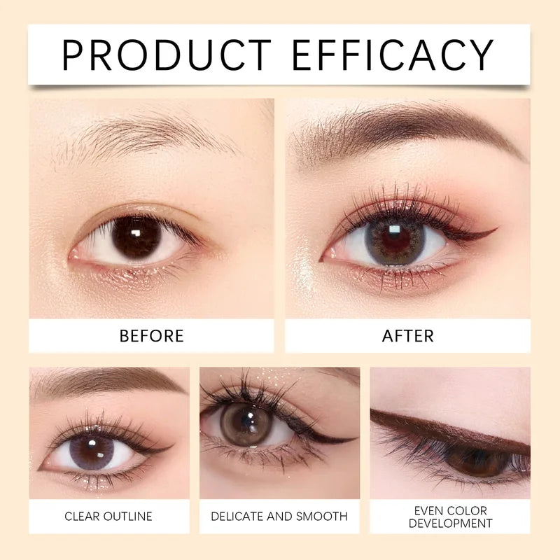 Waterproof Gel Eyeliner Pen Long Lasting Smudge Proof Eye Makeup Pencil