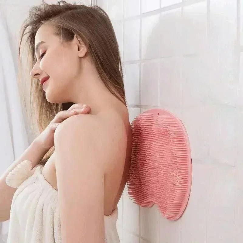 Silicone Shower Mat Non-slip Foot Bath Exfoliating Foot Pad with Sucker