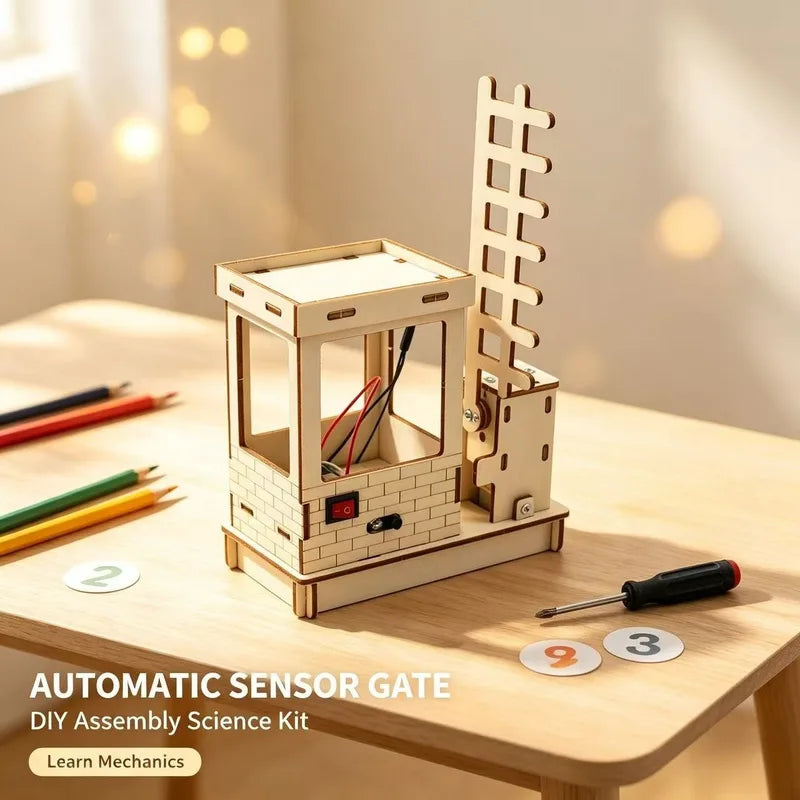 Children's DIY Science Experiment Models - Smart Sensor Door Kit Educational Toy