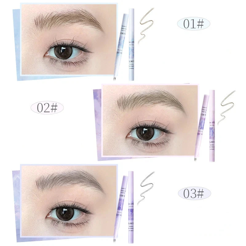 Waterproof Liquid Eyebrow & Eyeliner Pen - Ultra-Fine, Quick Drying Makeup Tool