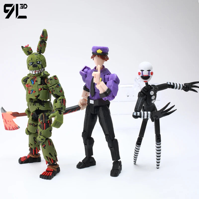 Articulated Anime Model Figure with Interchangeable Parts - Collectible Toy for Display and Creativity