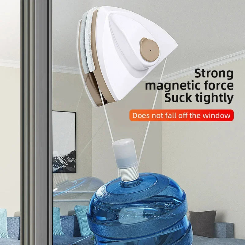 Magnetic Glass Window Cleaning Tool Double-Layer Wiper for Home Use