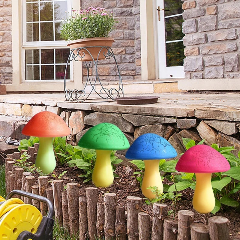 Solar Mushroom Garden Lights Outdoor Decor Stake String Lights Waterproof