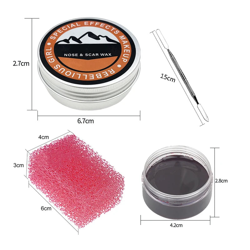 All-in-One Face & Body Paint Kit with 20 Oil Colors, Rainbow & Glitter for Special Effects Halloween