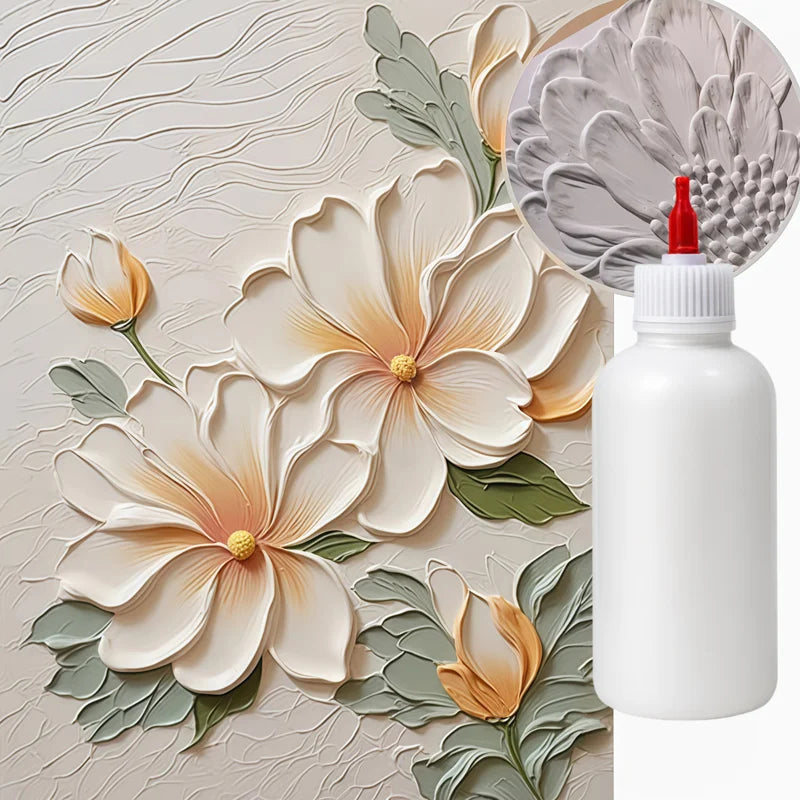 3D Texture Paste for Relief Carving and Line Effects - DIY Art Medium