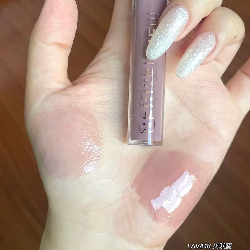 Hydrating Lip Gloss with Water Essence - Long Lasting Moisturizing & Shine