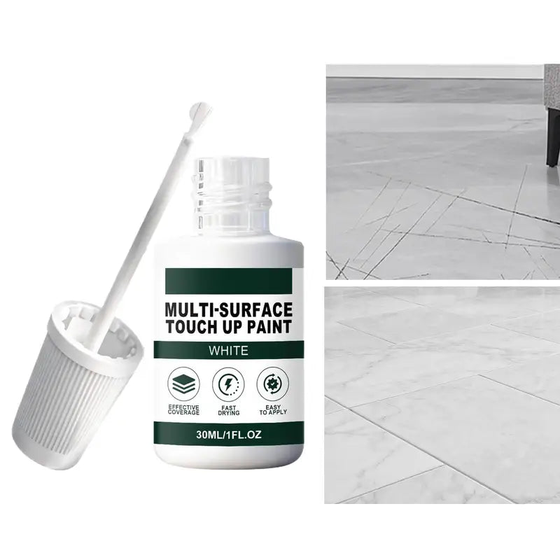 White Paint Pen for Wood and Metal - Waterproof, Fast Drying, Scratch Filler, 30ML