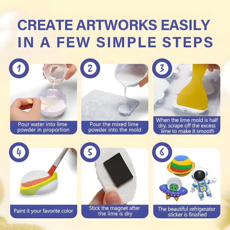 Kids Art and Crafts Painting Kit with Dinosaur Projects – Creative DIY Toy Set