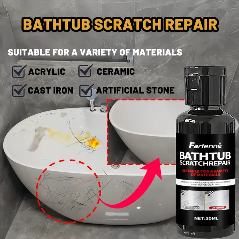 Multi-Purpose Repair Wax for Bathtub, Toilet, Ceramic & Resin Surfaces - Quick Scratch Cover & Restoration