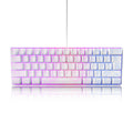 RGB Backlit Gaming Keyboard 61-Key Compact Mechanical Style for Fast Play