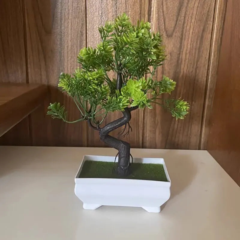 Artificial Plant in Pot - Realistic Plastic Tree for Home & Office Decor