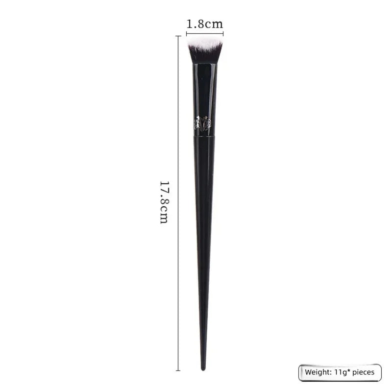 Makeup Brush Set - Soft Fiber Eye Shadow, Foundation, Blush, Concealer, Elegant Black Handle