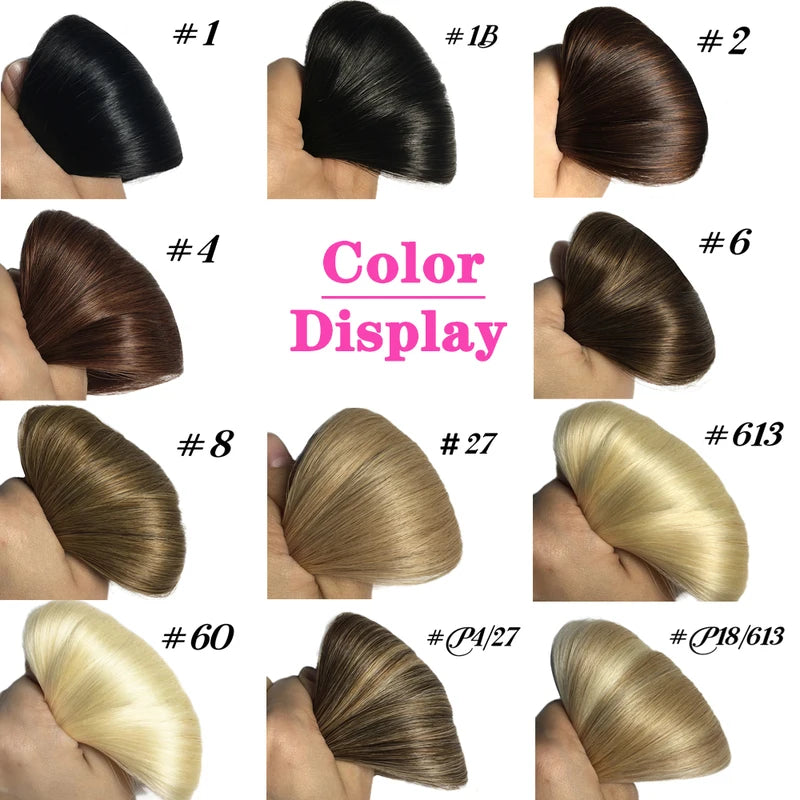 Tape-In Human Hair Extensions - Brazilian Real Hair, Discreet & Easy to Apply