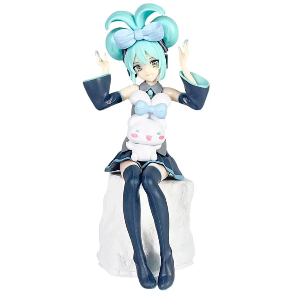 Anime Fairy Mirror Figure Set - Hatsune Miku & Cinnamoroll PVC Decor Toy