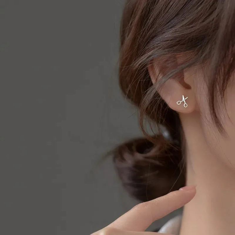 Mini Creative Earrings with Stud Design for Women and Girls - Cute Jewelry Accessory