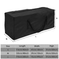 Large Capacity Waterproof Cushion Storage Bag - Outdoor Furniture Cover with UV Protection