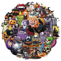 Halloween Pet Stickers 50 Pack Waterproof Graffiti Luggage Notebook Phone Case Decor