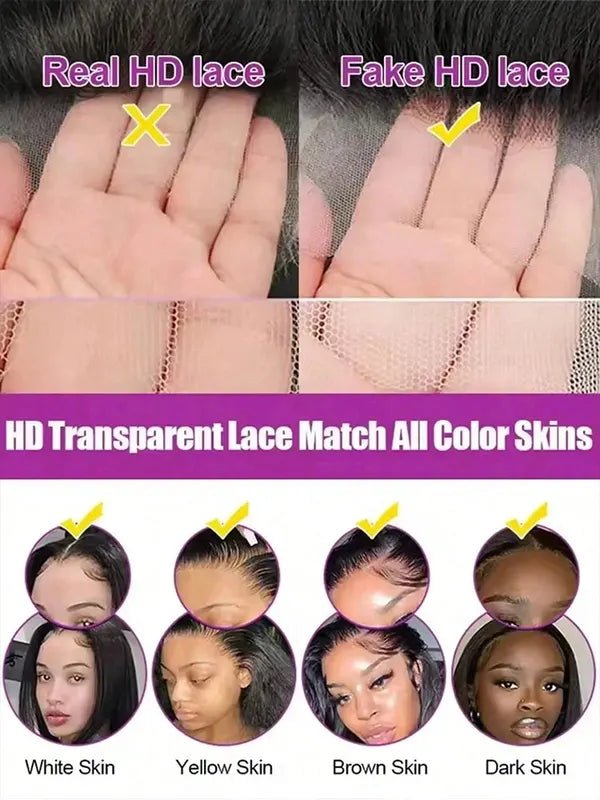 Jerry Curly Lace Front Wigs Human Hair 13x4 13x6 HD Transparent Lace 250 Density