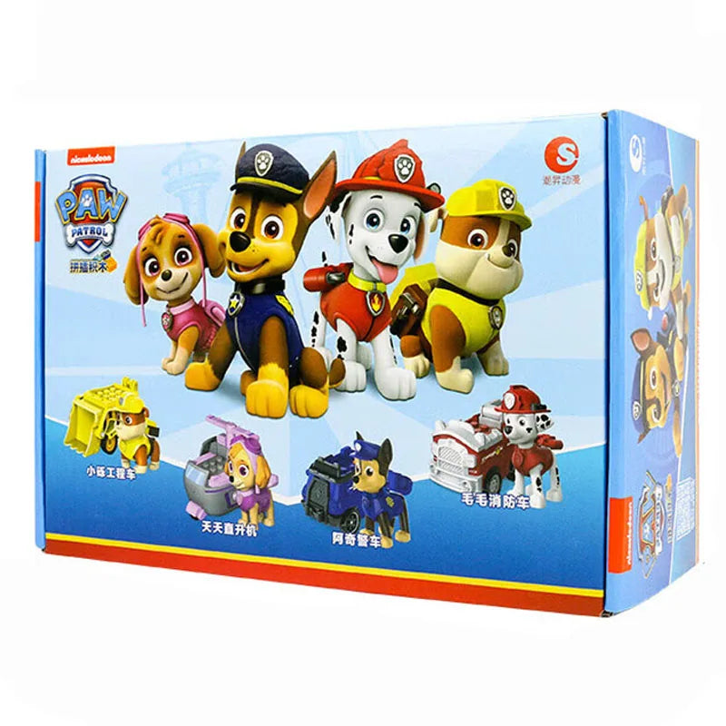 Kids Action Vehicle Playset - 4PCS Pull Back Cars & Animal Figures - Birthday Gift