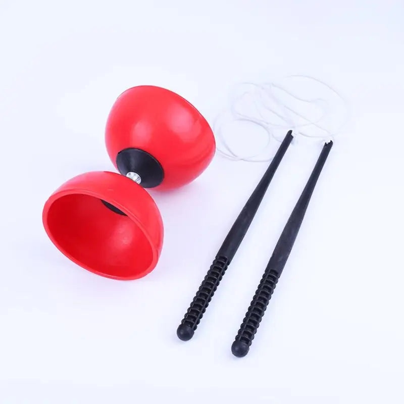 Leather Diabolo Yo-Yo Sensory Training Toy for Skill Development - Outdoor Use