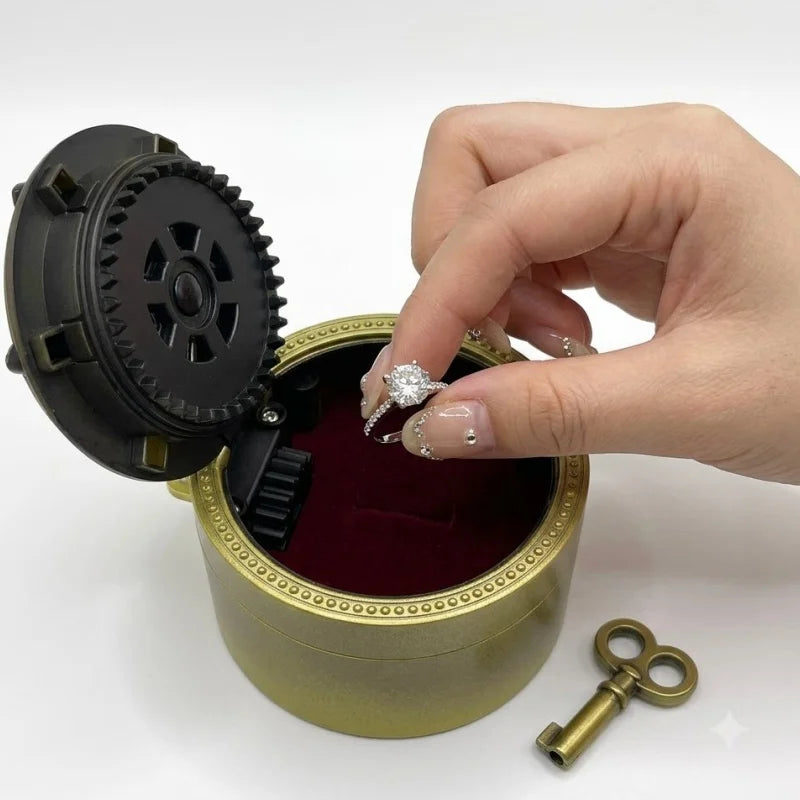 Rotating Snake Jewelry Box for Proposal Wedding Ring Storage Gift Decor