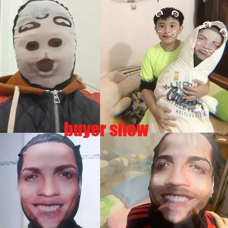 3D Funny Elastic Realistic Celebrity Mask Full Face Cosplay Halloween Prop