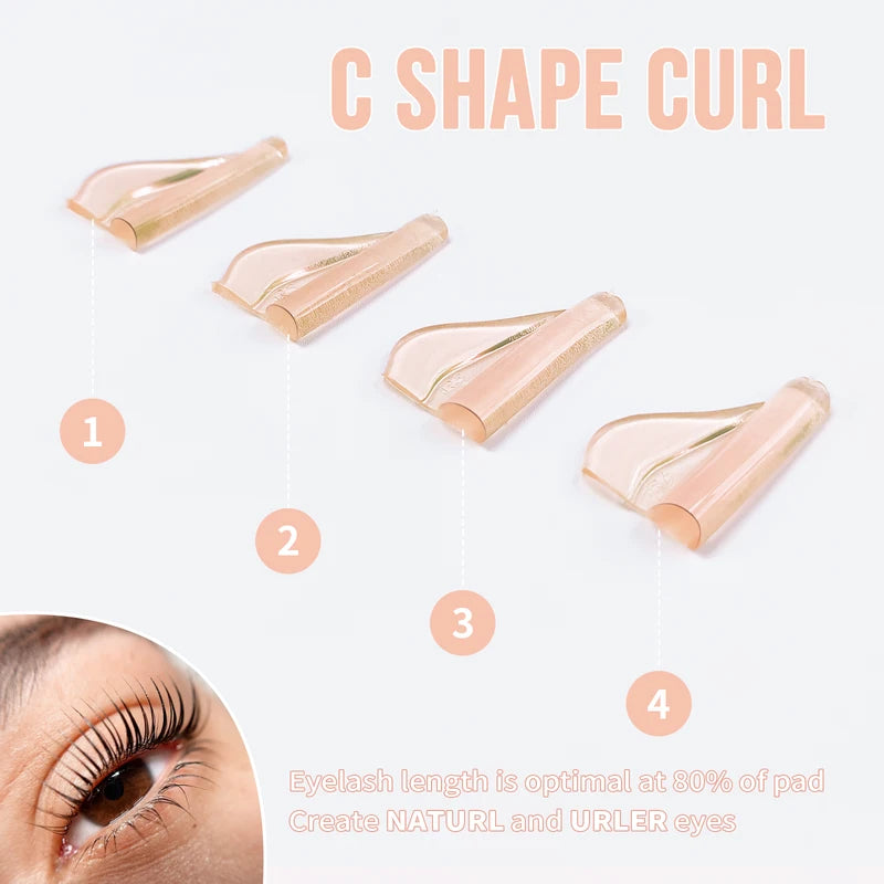 Silicone Eyelash Perming Pad Set - Lash Lift Shield Eyelash Curler Tools