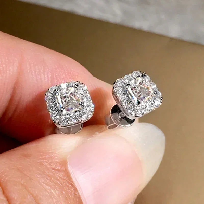 Elegant Zirconia Ear Studs for Women Wedding & Daily Wear Jewelry