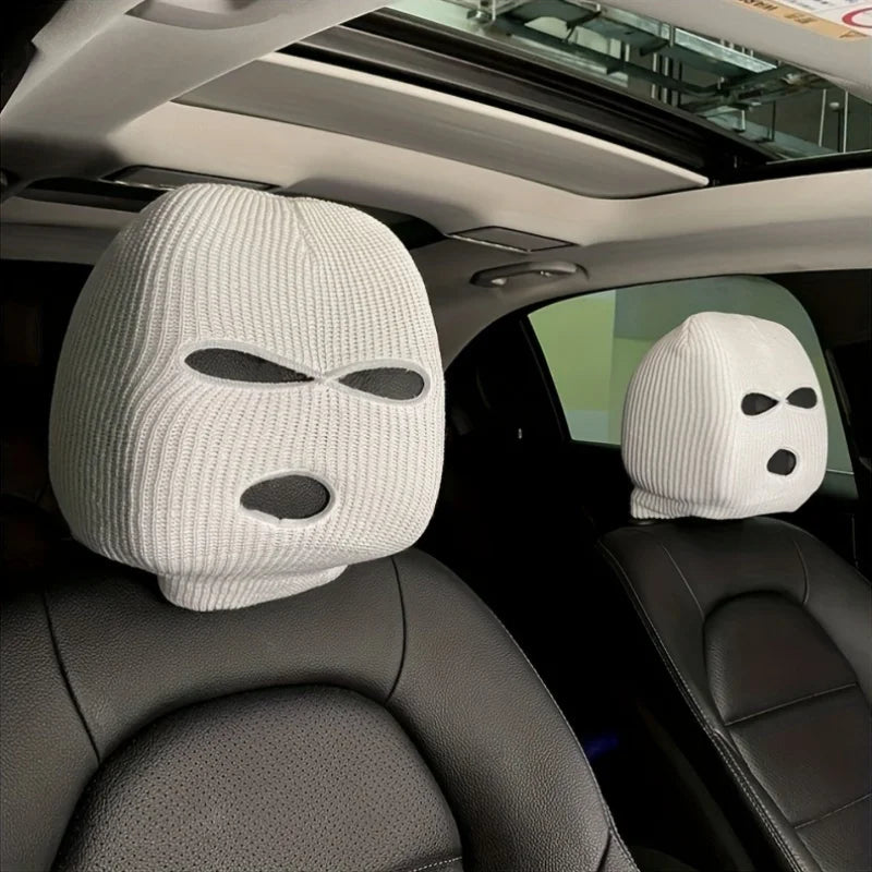 3 Hole Full Cover Car Seat Headrest Decor - Halloween & Christmas Fun