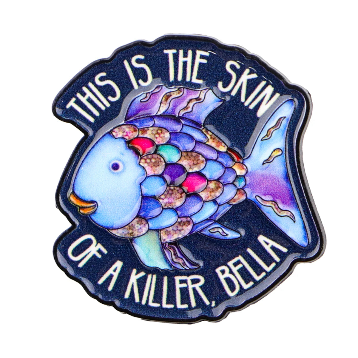 Colorful Fish Enamel Pin Brooch for Coat Lapel Jewelry Gift for Fans