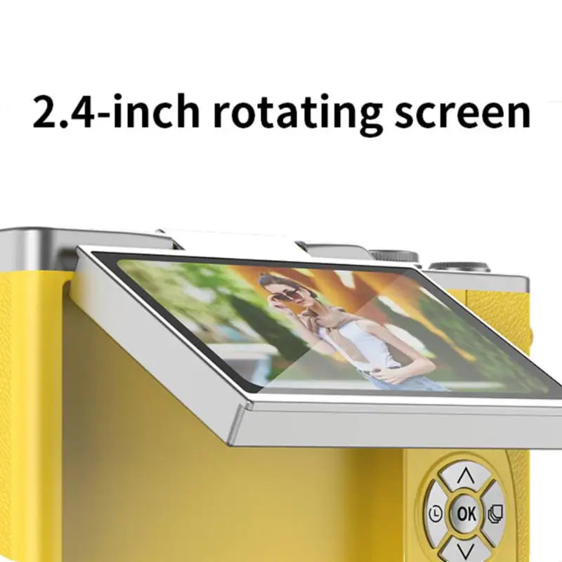 4K Digital Camera with 48MP HD Sensor, 8X Zoom, Flip Screen & Anti-Shake