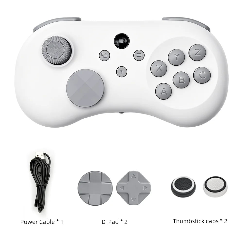 Hall Effect Joystick Game Controller for Switch, PC, PS4, Mobile – 6-Key Layout with Turbo & Macro