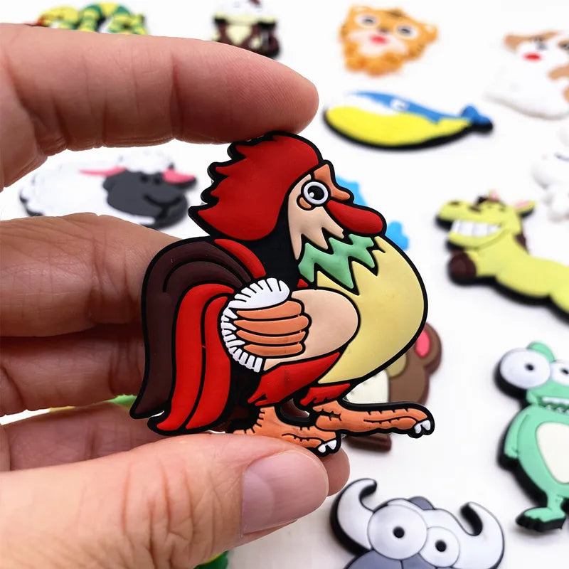 Cute Cartoon Animal Refrigerator Magnets - Kids Magnetic Letters & Numbers Set