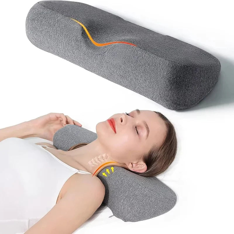 Memory Foam Cervical Neck Pillow for Pain Relief and Support