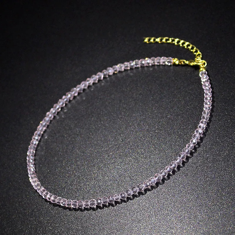 Simple Black Beads Necklace for Women Short Choker Jewelry 2024