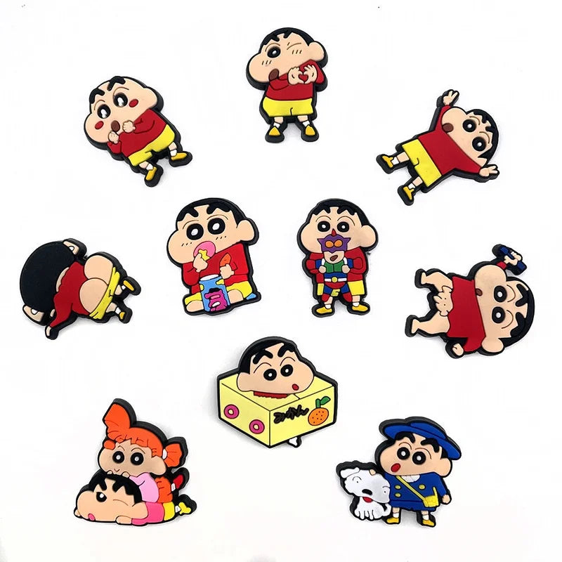 Kawaii Anime Shoe Buckles for Sandals Sneakers - 10/21 Pcs Decorative Clips