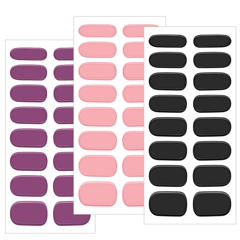Semi-Cured UV Gel Nail Sticker Full Cover Waterproof Long-Lasting Nail Wraps