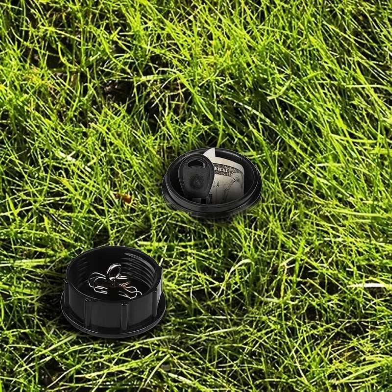 Waterproof Hidden Key Hider in Fake Sprinkler - Rustproof Underground Secret Storage