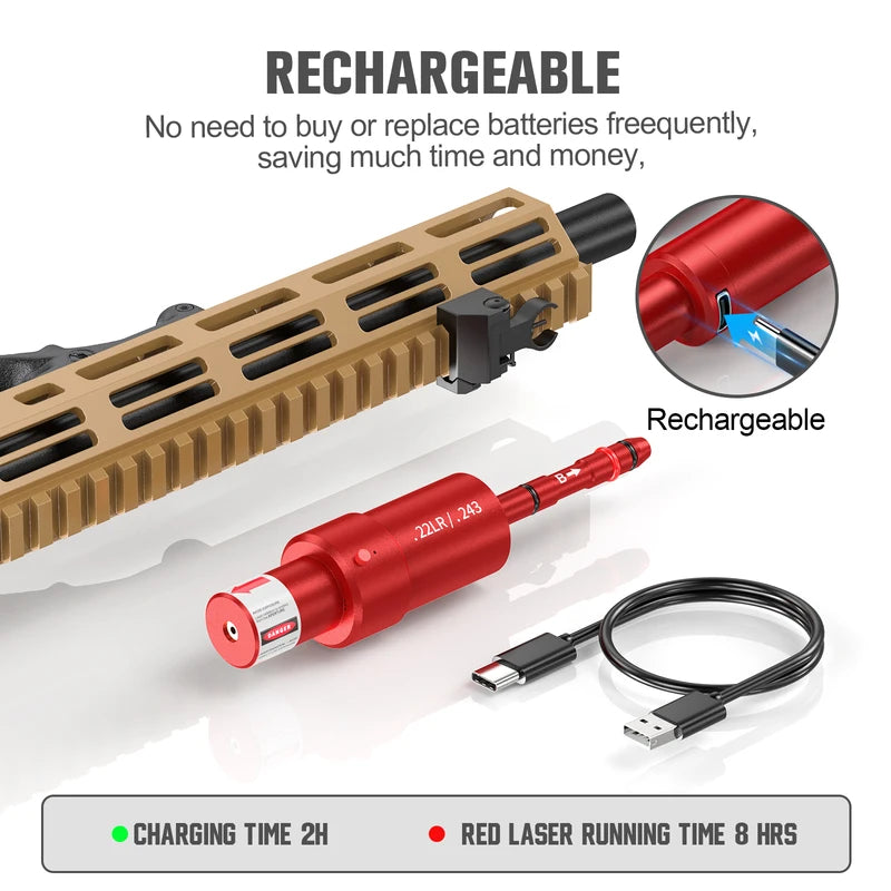Multifunctional Magnetic Red Green Light Trainer for Shooting & Calibration