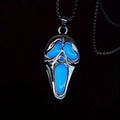 Halloween Skull Mask Pendant with Glowing Effect – Family Party Accessory, Multiple Colors