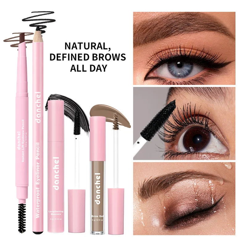 All-in-One Makeup Kit with Face Palette Lip Blush Contour Eye Shadow & Brushes