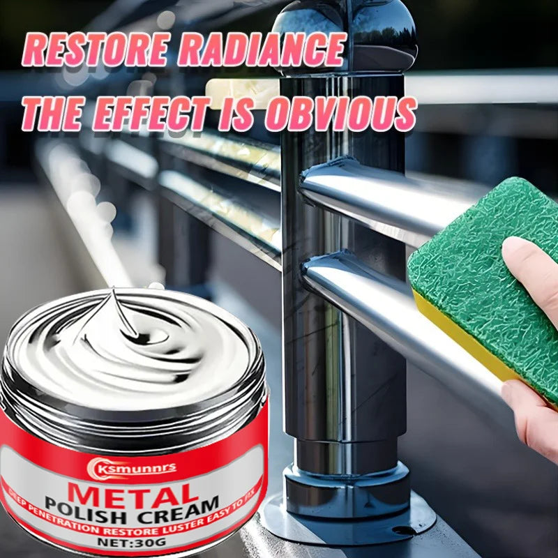 Multi-Functional Metal Polishing Wax for Chrome and Stainless Steel Restoration