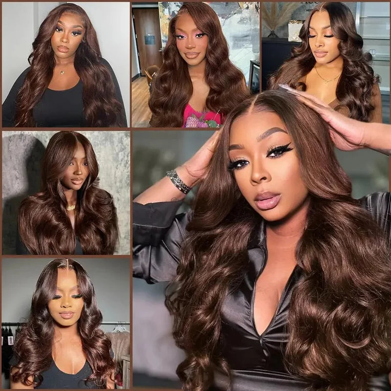 Long Body Wave Lace Front Wig 13x4 13x6 HD Lace Frontal Colored Human Hair