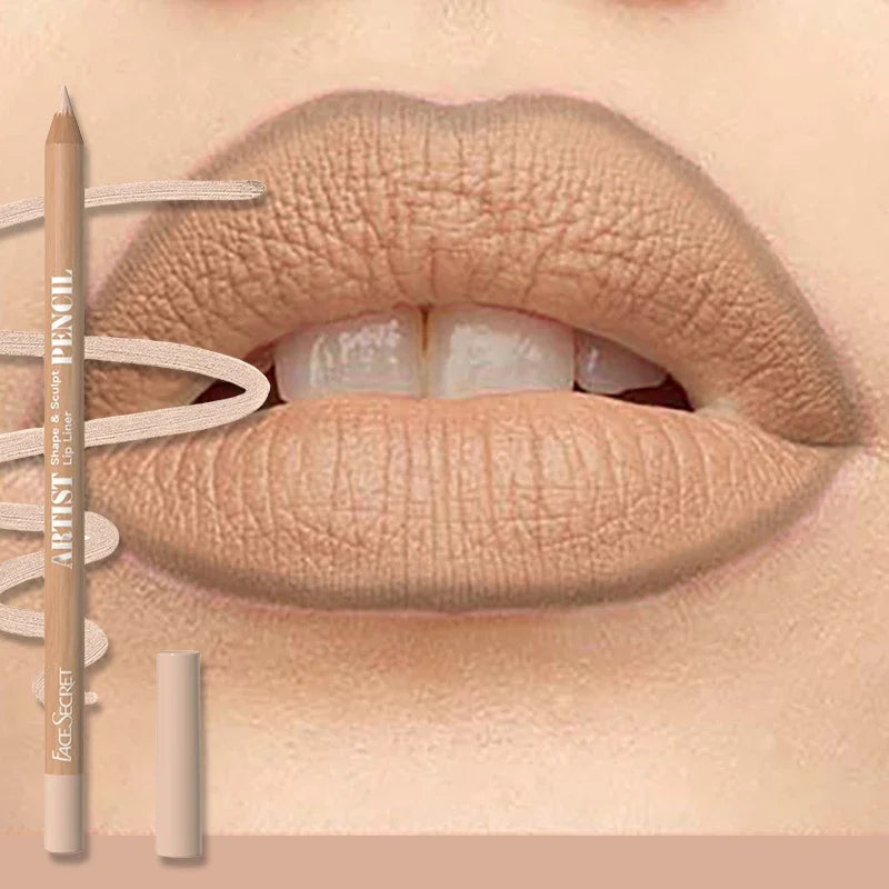 Lip Liner Pencil Set - 18 Color Waterproof Matte & Blendable Cosmetic Tool
