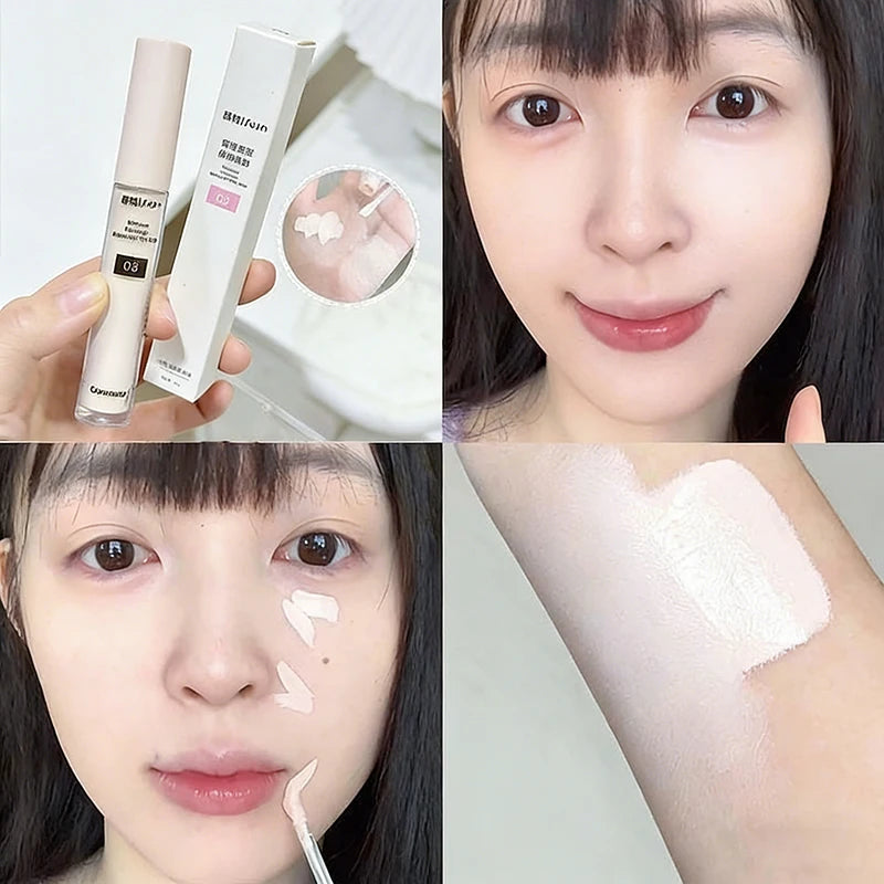 Brightening Liquid Concealer for Dark Circles & Spots - Long-Wear, Hydrating, Buildable Coverage