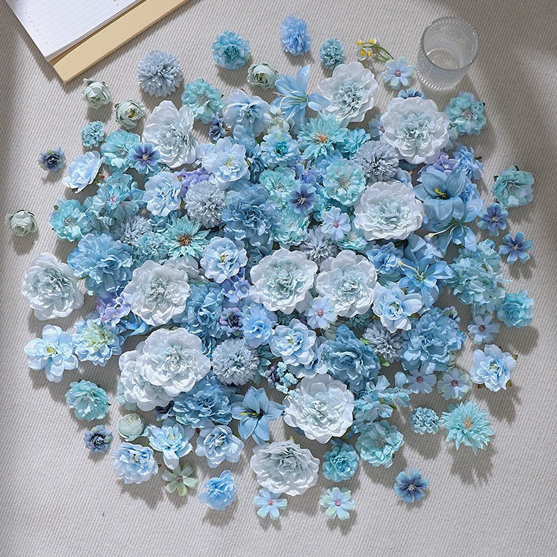 Artificial Rose Flowers 20Pcs - Silk Fake Blooms for Decor, Weddings, DIY
