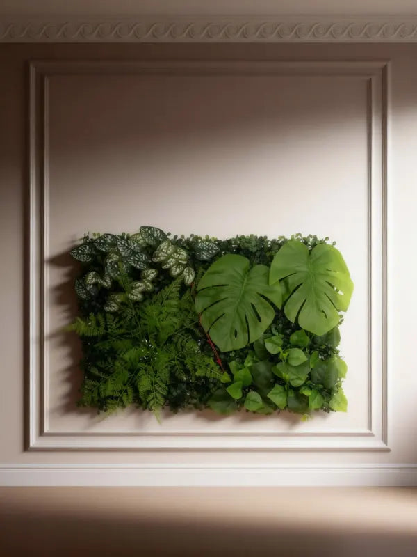 Artificial Hedge Wall Panel for Fence & Garden Decor - Green, 60x40cm