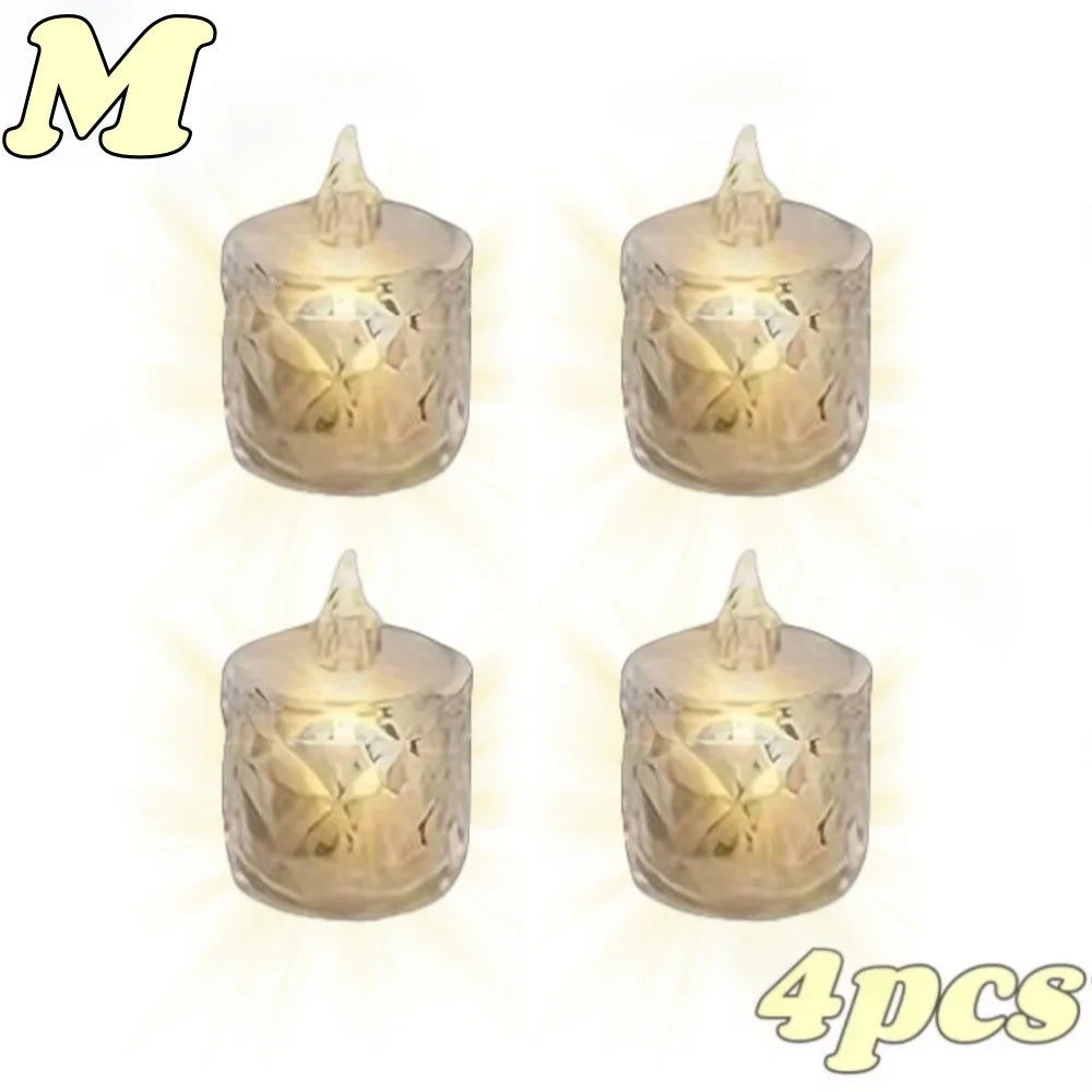 4-24Pc Flameless LED Candles with Realistic Flame for Home Holiday Wedding Decor