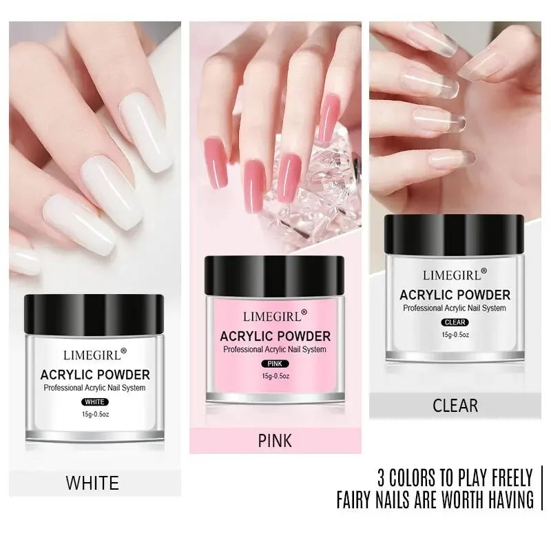 Acrylic Nail Powder & Liquid Monomer Kit for Manicure & Nail Art